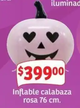 Soriana Mercado Inflable calabaza rosa oferta