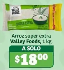 Soriana Súper Valley Foods Arroz super extra oferta