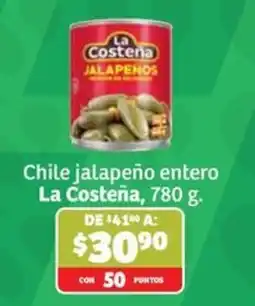 Soriana Súper La Costeña chile jalapeño entero oferta