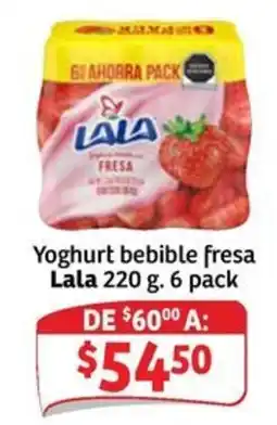 Soriana Mercado Lala yoghurt bebible fresa oferta