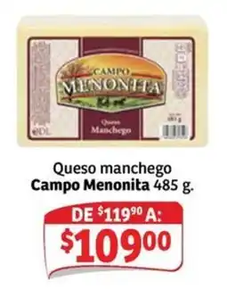 Soriana Mercado Campo Menonita Queso Manchego oferta