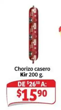 Soriana Mercado Kir chorizo casero oferta