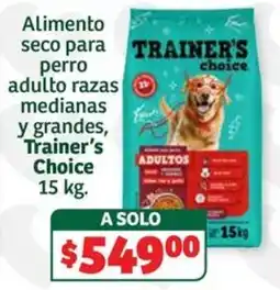 Soriana Súper Trainer's Choice Alimento seco para perro adulto razas medianas y grandes oferta