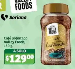 Soriana Súper Valley Foods Café Liofilizado oferta