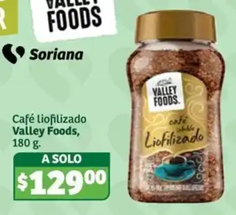 Soriana Súper Valley Foods Café Liofilizado oferta