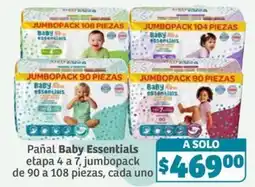 Soriana Súper Baby Essentials pañal etapa 4 a 7 oferta