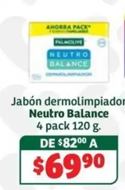 Soriana Súper Palmolive Jabón dermolimpador Neutro Balance oferta