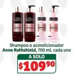 Soriana Súper Anne Rothshield shampoo o acondicionador oferta