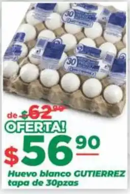 Super Gutiérrez Huevo blanco GUTIERREZ oferta