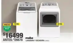 The Home Depot Mabe - lavadora y secadora oferta