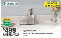 The Home Depot Glacier bay - mezcladora monomando aragon (148201) oferta
