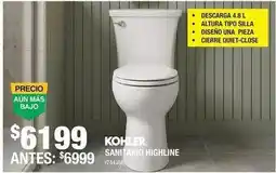 The Home Depot Kohler - sanitario highline oferta