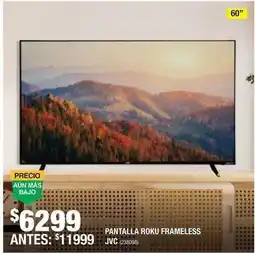 The Home Depot Jvc - pantalla roku frameless oferta