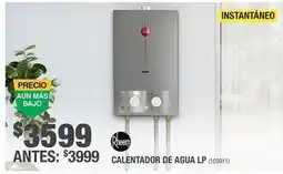 The Home Depot Rheem - calentador de agua lp (103011) oferta