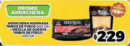 Merco Chimex - arrachera marinada tribus de fuego + mezcla de quesos tribus de fuego oferta