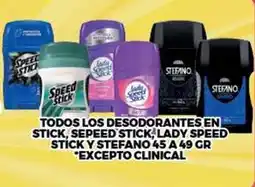 Merco Speed stick/lady speed stick/stefano - todos los desodorantes en stick oferta