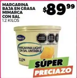 Merco Mimarca - margarina baja en grasa con sal oferta
