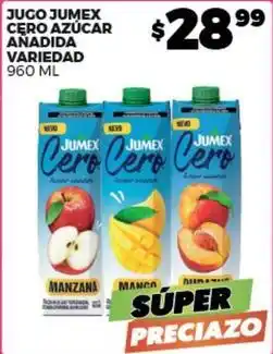 Merco Jumex - jugo cero azúcar añadida oferta