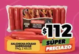 Merco Sabroasar - salchicha p/asar oferta