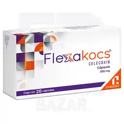 Farmacias Bazar FLEXAKOCS 200MG 20 CAPSULAS oferta