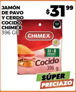 Merco Chimex - jamon de pavo y credo cocido oferta