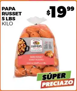 Merco Papa russet 5 lbs oferta