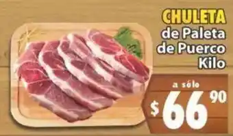 Casa Ley Chuleta de Paleta de Puerco oferta