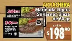 Casa Ley SuKarne arrachera marinada ligera de res oferta