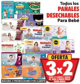 Casa Ley Todos los PAÑALES DESECHABLES Para Bebé oferta