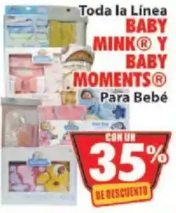 Casa Ley Baby Mink Y Baby Moments Para Bebé oferta