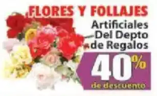 Casa Ley Flores y Follajes Artificiales Del Depto de Regalos oferta