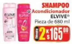 Casa Ley Elvive shampoo acondicionador oferta
