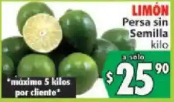 Casa Ley Limón Persa sin Semilla oferta