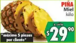 Casa Ley Piña Miel oferta