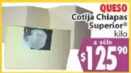 Casa Ley Queso Cotija Chiapas Superior oferta