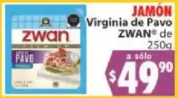 Casa Ley Zwan Jamón Virginia de Pavo oferta