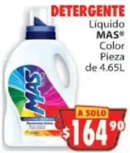 Casa Ley Mas Detergente Liquido Color Pieza oferta