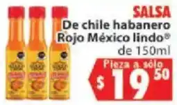 Casa Ley Salsa De chile habanero Rojo México lindo oferta
