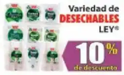 Casa Ley Ley variedad de desechables oferta