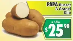 Casa Ley Papa Russet oferta