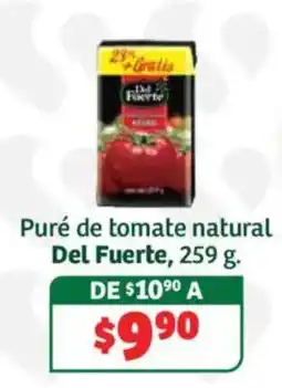 Soriana Híper Del Fuerte puré de tomate natural oferta