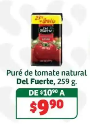 Soriana Híper Del Fuerte puré de tomate natural oferta