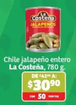 Soriana Híper La Costeña chile jalapeño entero oferta