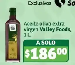 Soriana Híper Valley Foods aceite oliva extra virgen oferta
