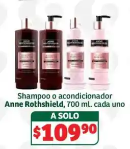 Soriana Híper Anne Rothshield shampoo o acondicionador oferta