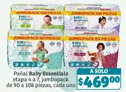 Soriana Híper Baby Essentials Pañal etapa 4 a 7 oferta