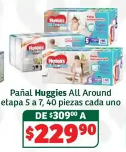 Soriana Híper Huggies Pañal All Around oferta