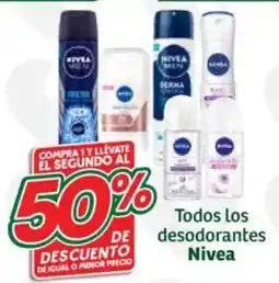 Soriana Híper Nivea todos los desodorantes oferta