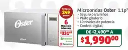 Soriana Híper Microondas Oster 1.1p oferta