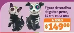 Soriana Híper Figura decorativa de gato o perro oferta